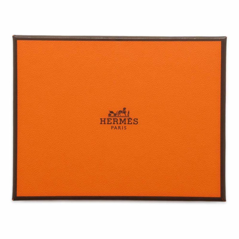 エルメス キーホルダー カルメン ウノドス ブラック/ゴールド/シルバー金具 ラムスキン チャーム