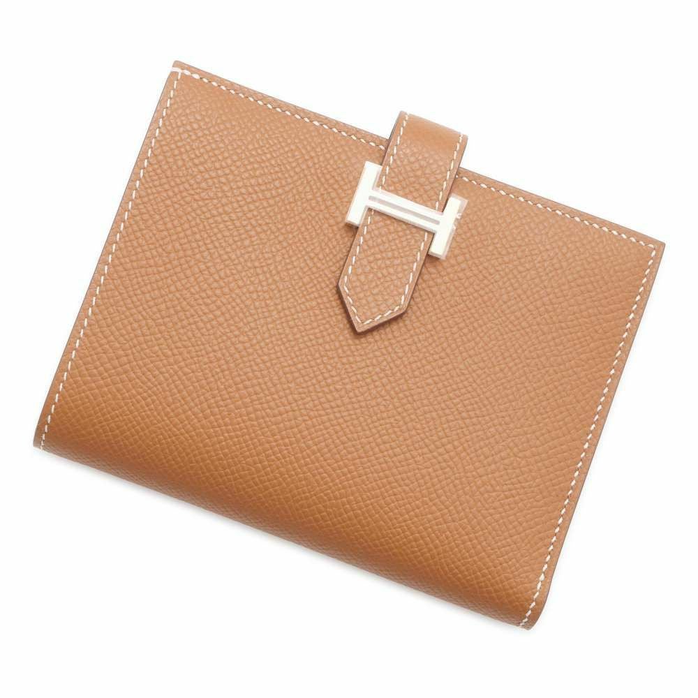 エルメス 二つ折り財布 ベアンコンパクト ゴールド/ゴールド金具