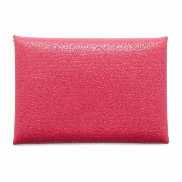 エルメス コインケース カルヴィ デュオ ローズエクストリーム/シルバー金具 シェブルシャムキラ B刻印 財布