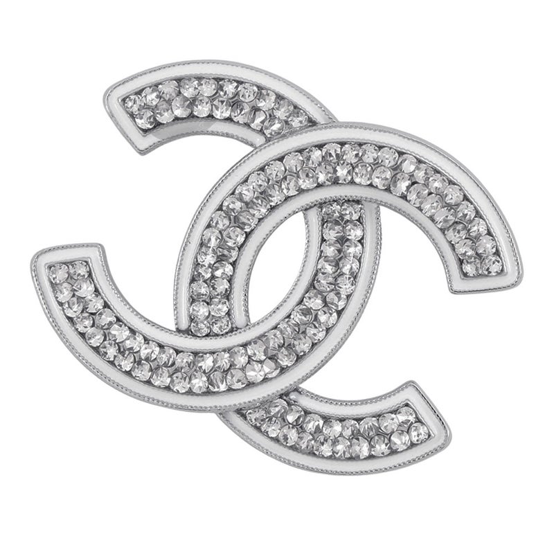 シャネル ブローチ ココマーク メタル ラインストーン エナメル A25 C CAHNEL アクセサリー