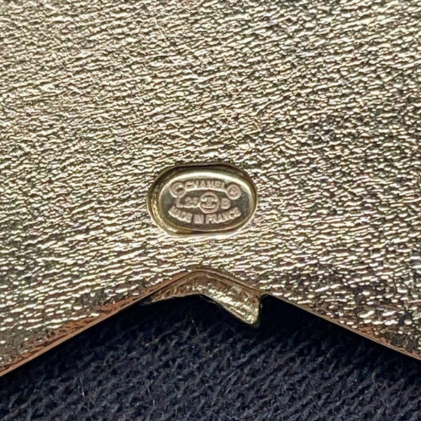シャネル ブローチ ココマーク No5 スター メタル ラインストーン L25 B CAHNEL アクセサリー