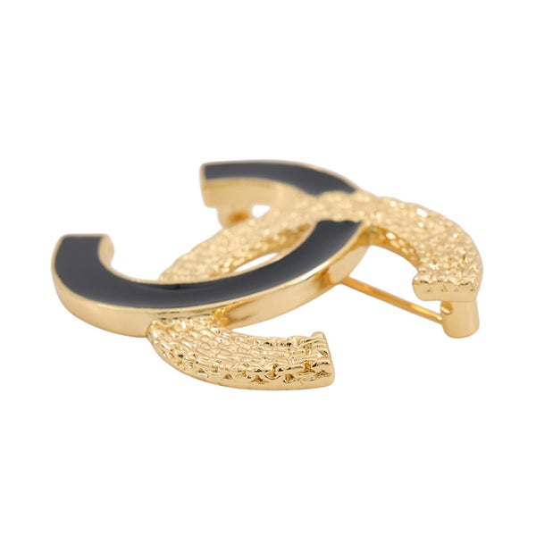 シャネル ブローチ ココマーク メタル エナメル B24 P ABC957 CHANEL アクセサリー 黒