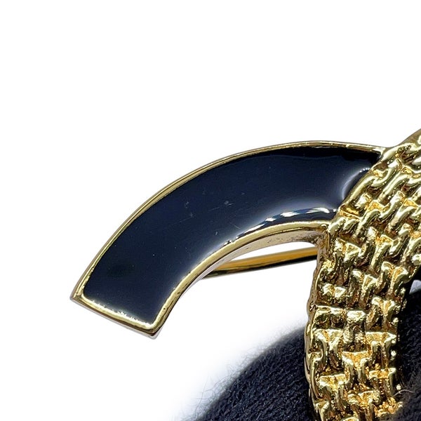 シャネル ブローチ ココマーク メタル エナメル B24 P ABC957 CHANEL アクセサリー 黒