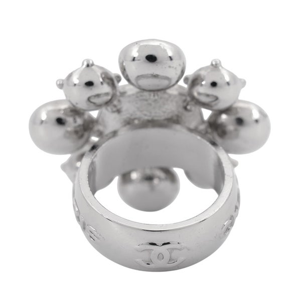 シャネル リング ココマーク メタル ラインストーン リングサイズ約13号 10 V CHANEL アクセサリー 指輪
