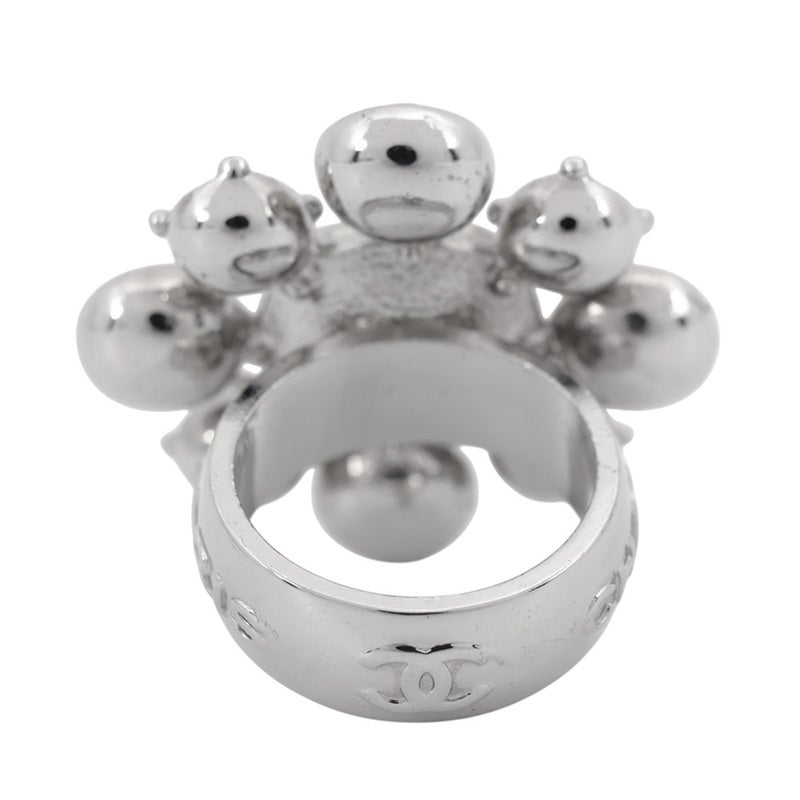 シャネル リング ココマーク メタル ラインストーン リングサイズ約13号 10 V CHANEL アクセサリー 指輪