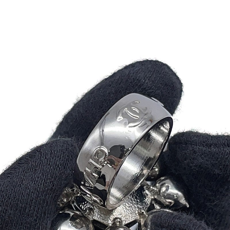 シャネル リング ココマーク メタル ラインストーン リングサイズ約13号 10 V CHANEL アクセサリー 指輪