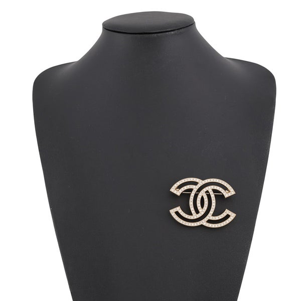 シャネル ブローチ ココマーク ラインストーン A20 V A64746 CHANEL アクセサリー