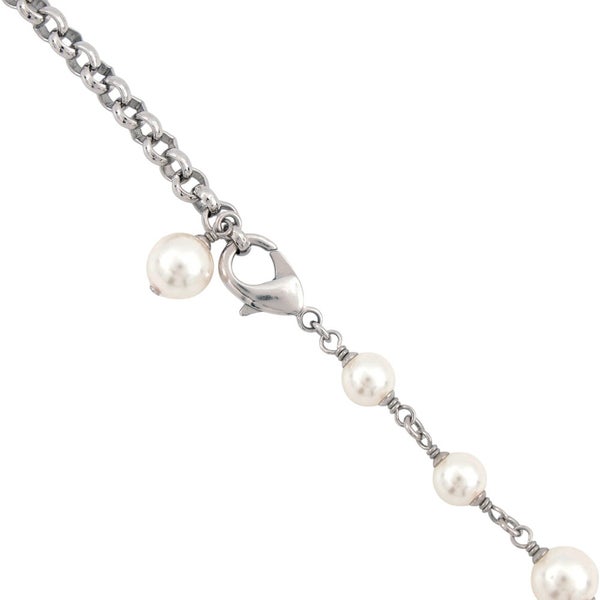 シャネル ネックレス ココマーク フェイクパール ラインストーン A17 K CHANEL ロングネックレス