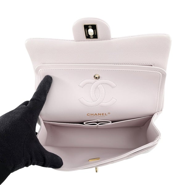 シャネル チェーンショルダーバッグ マトラッセ23 ココマーク ダブルチェーン キャビアスキン A01113 CHANEL