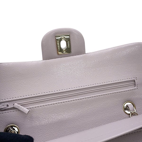 シャネル チェーンショルダーバッグ マトラッセ23 ココマーク ダブルチェーン キャビアスキン A01113 CHANEL