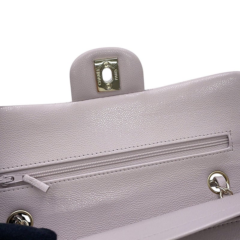 シャネル チェーンショルダーバッグ マトラッセ23 ココマーク ダブルチェーン キャビアスキン A01113 CHANEL