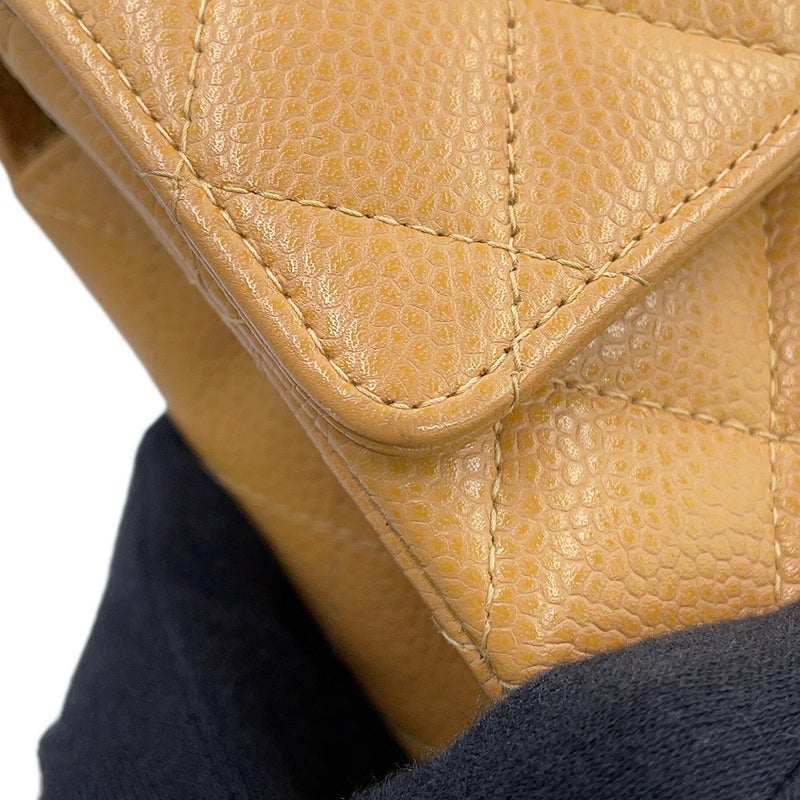 シャネル チェーンショルダーバッグ ミニ マトラッセ ココマーク シングルチェーン キャビアスキン A01115 CHANEL ミニマト