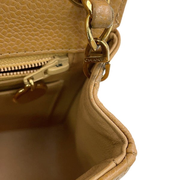 シャネル チェーンショルダーバッグ ミニ マトラッセ ココマーク シングルチェーン キャビアスキン A01115 CHANEL ミニマト