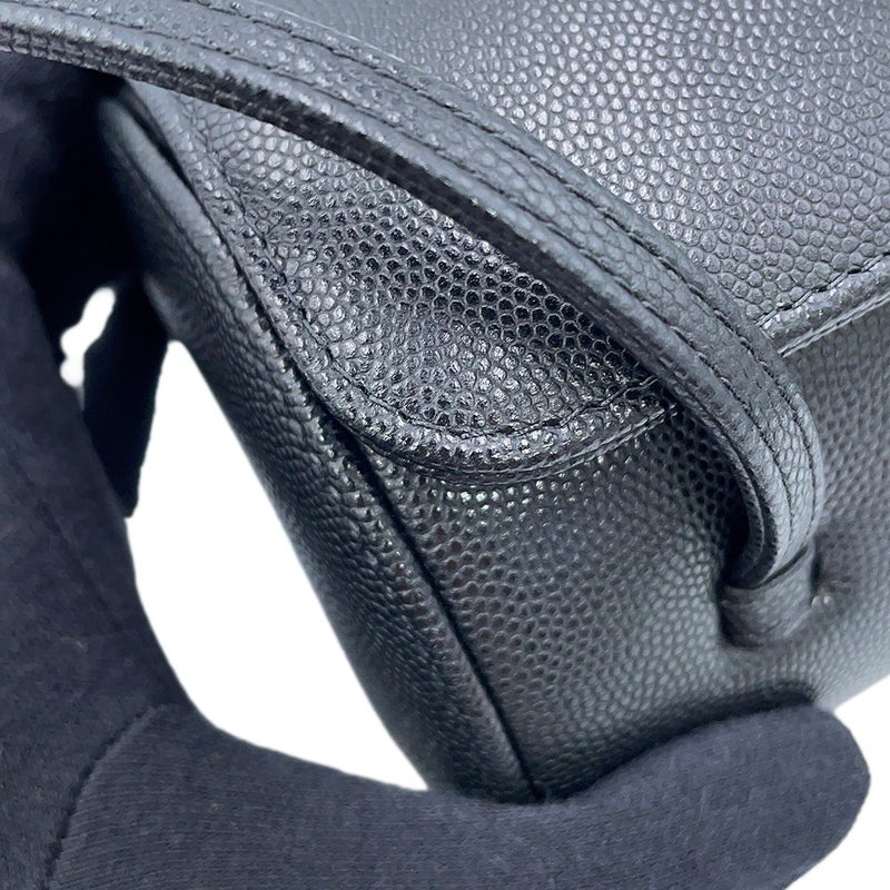シャネル ショルダーバッグ ココマーク スモール ボーリングバッグ キャビアスキン AS6143 CHANEL 黒