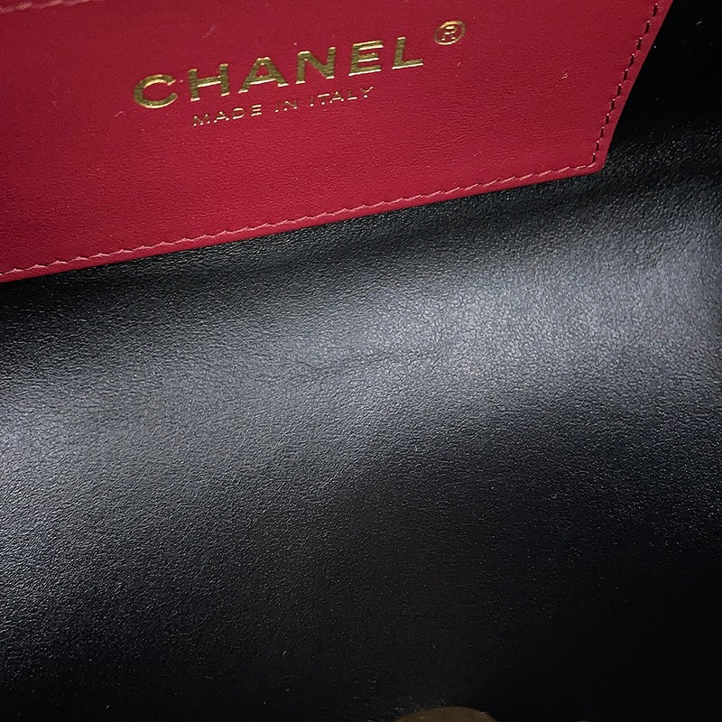 シャネル ショルダーバッグ ココマーク スモール ボーリングバッグ キャビアスキン AS6143 CHANEL 黒