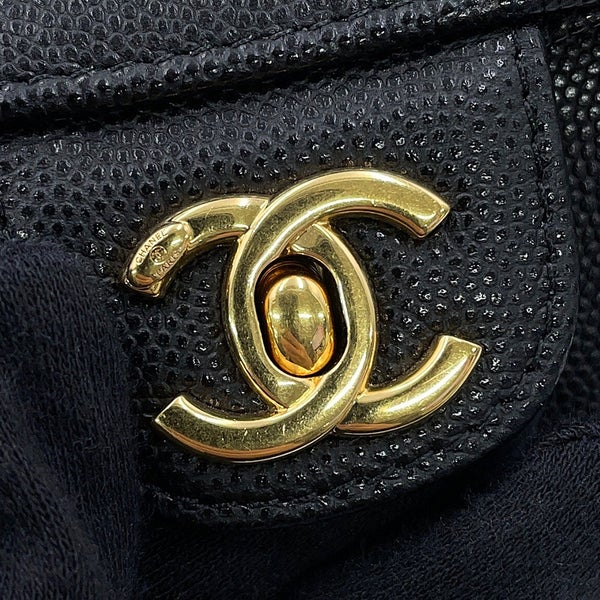 シャネル ショルダーバッグ ココマーク スモール ボーリングバッグ キャビアスキン AS6143 CHANEL 黒