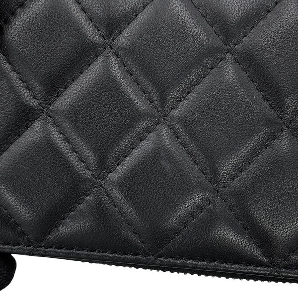 シャネル チェーンショルダーバッグ マトラッセ ココマーク ココボール バニティバッグ ラムスキン AP2303 CHANEL 黒
