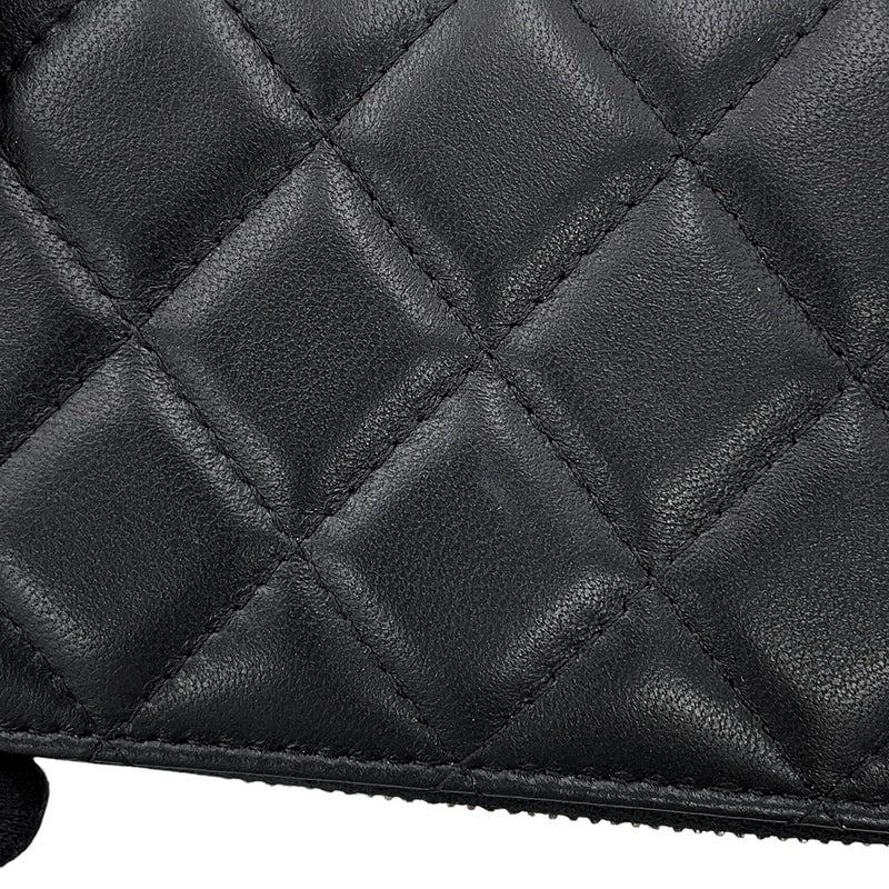 シャネル チェーンショルダーバッグ マトラッセ ココマーク ココボール バニティバッグ ラムスキン AP2303 CHANEL 黒