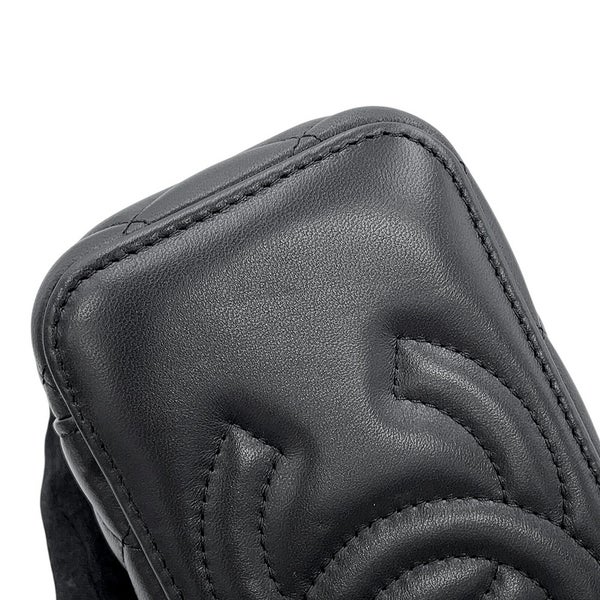 シャネル チェーンショルダーバッグ マトラッセ ココマーク ココボール バニティバッグ ラムスキン AP2303 CHANEL 黒