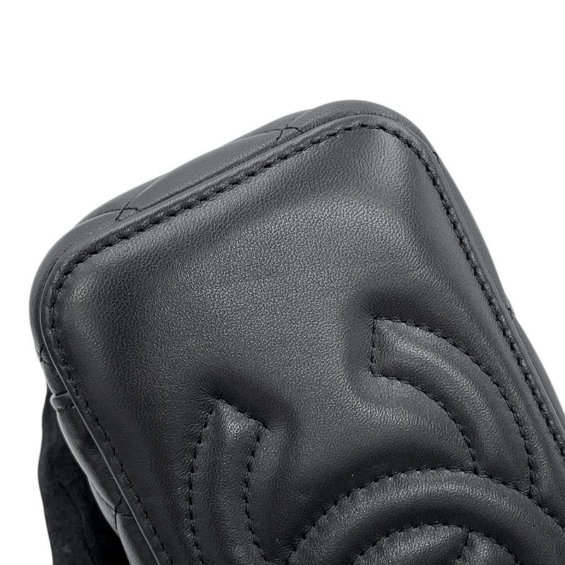 シャネル チェーンショルダーバッグ マトラッセ ココマーク ココボール バニティバッグ ラムスキン AP2303 CHANEL 黒