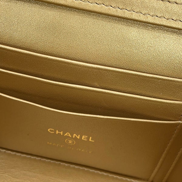 シャネル チェーンショルダーバッグ マトラッセ ココマーク ココボール バニティバッグ ラムスキン AP2303 CHANEL 黒