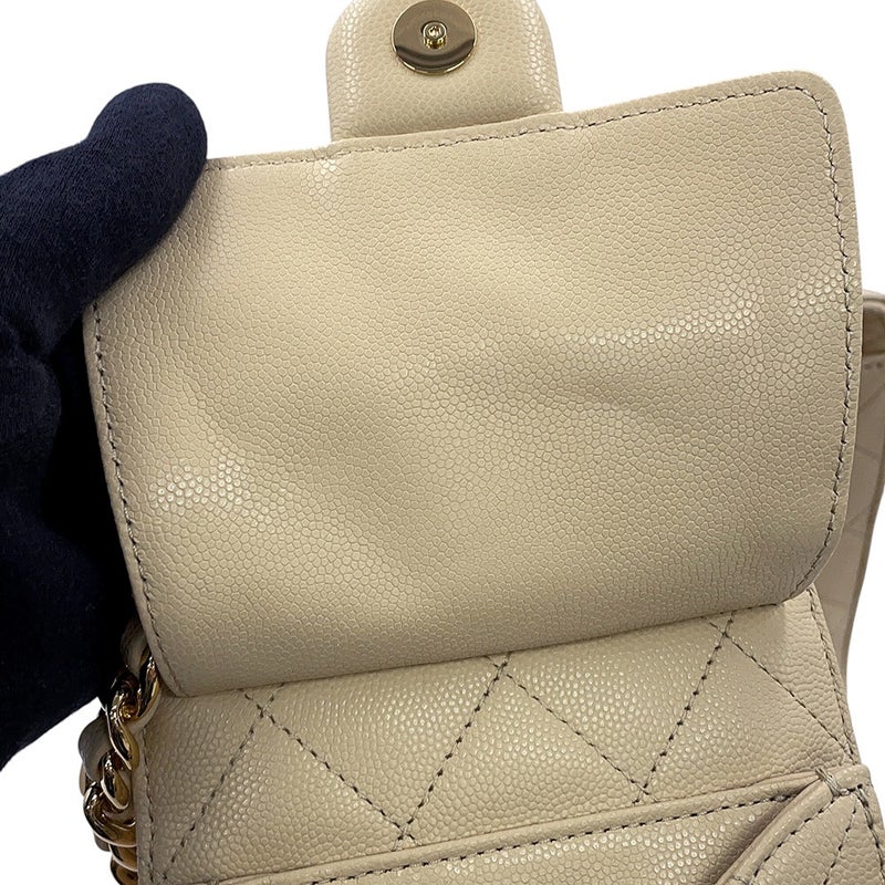シャネル チェーンショルダーバッグ マトラッセ ココマーク CHANEL25 スモール キャビアスキン AS5293 CHANEL