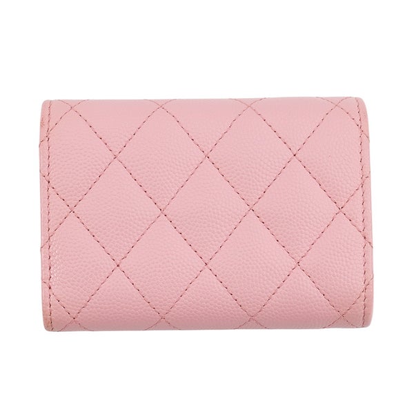 シャネル 三つ折り財布 マトラッセ ココマーク クラシック スモール フラップ ウォレット キャビアスキン AP0230 CHANEL