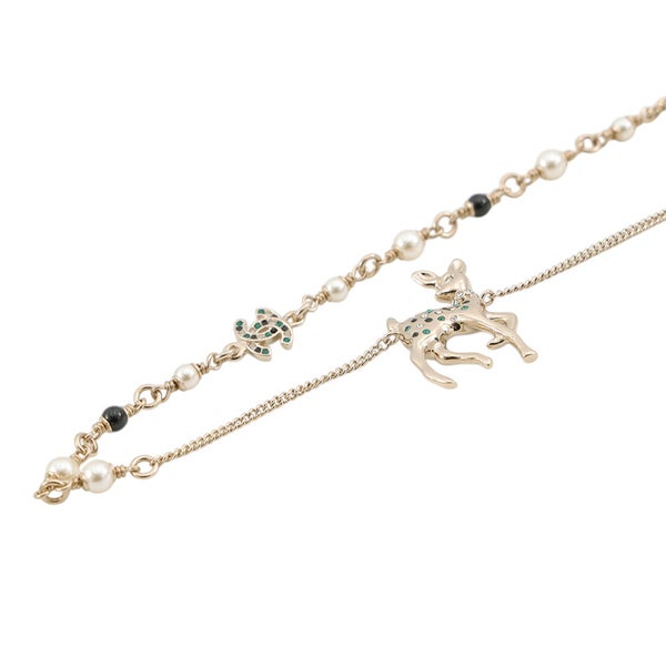 シャネル ノベルティ ココマーク バンビモチーフ ロングネックレス G26C CHANEL アクセサリー VIP限定イヤーズギフト