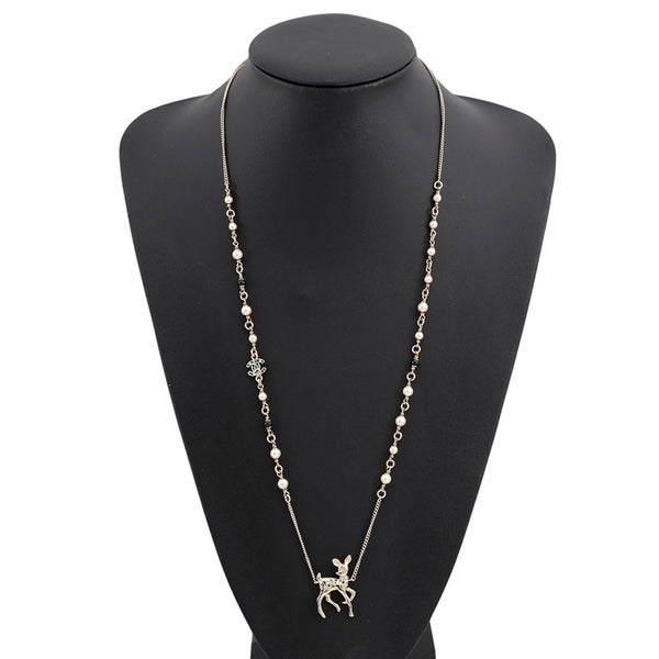 シャネル ノベルティ ココマーク バンビモチーフ ロングネックレス G26C CHANEL アクセサリー VIP限定イヤーズギフト