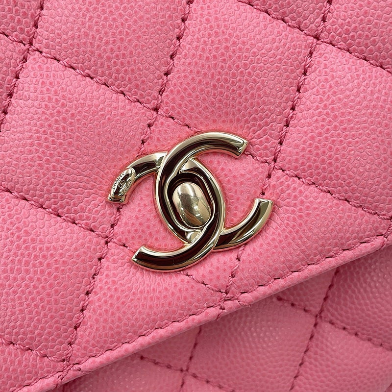 シャネル ハンドバッグ マトラッセ ココマーク ココハンドル キャビアスキン A92990 CHANEL 2wayショルダーバッグ