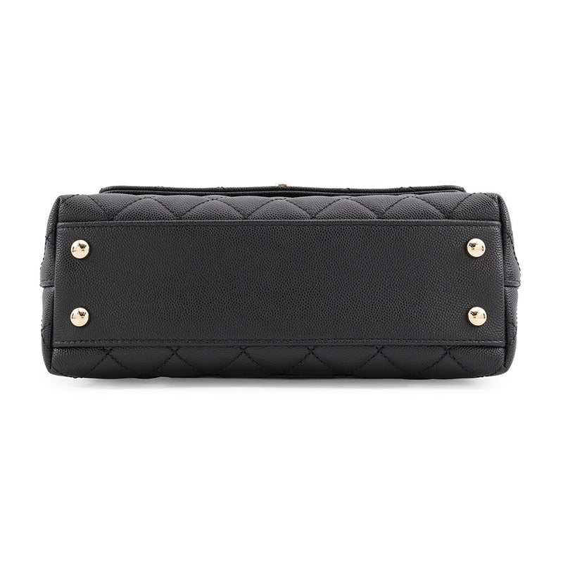 シャネル ハンドバッグ マトラッセ ココマーク ココハンドル キャビアスキン A92990 CHANEL 2wayショルダーバッグ 黒