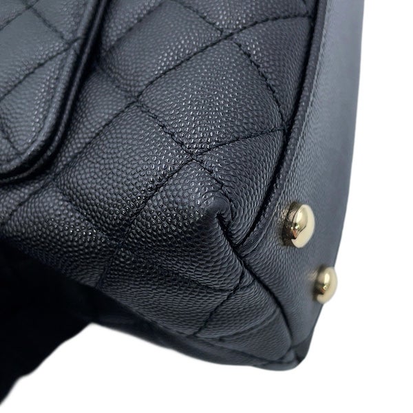 シャネル ハンドバッグ マトラッセ ココマーク ココハンドル キャビアスキン A92990 CHANEL 2wayショルダーバッグ 黒