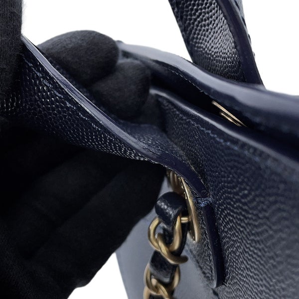 シャネル トートバッグ ドーヴィル ショッピングバッグ ココマーク スタッズ キャビアスキン A57069 CHANEL 2way