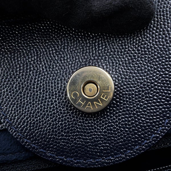 シャネル トートバッグ ドーヴィル ショッピングバッグ ココマーク スタッズ キャビアスキン A57069 CHANEL 2way