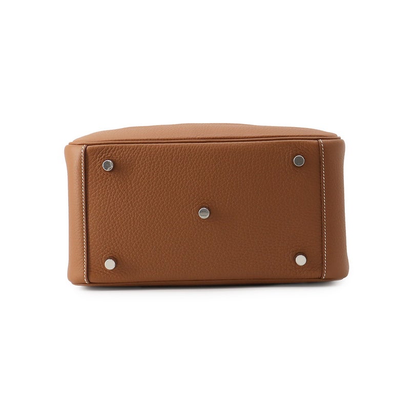 エルメス ハンドバッグ リンディ26  ゴールド/シルバー金具 トリヨンクレマンス G刻印 HERMES 2way