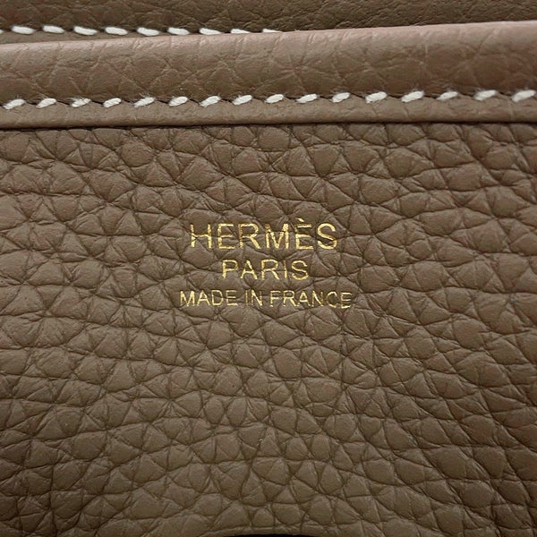 エルメス ショルダーバッグ エブリン3 PM エトゥープ/ゴールド金具 トリヨンクレマンス G刻印 HERMES Evelyne