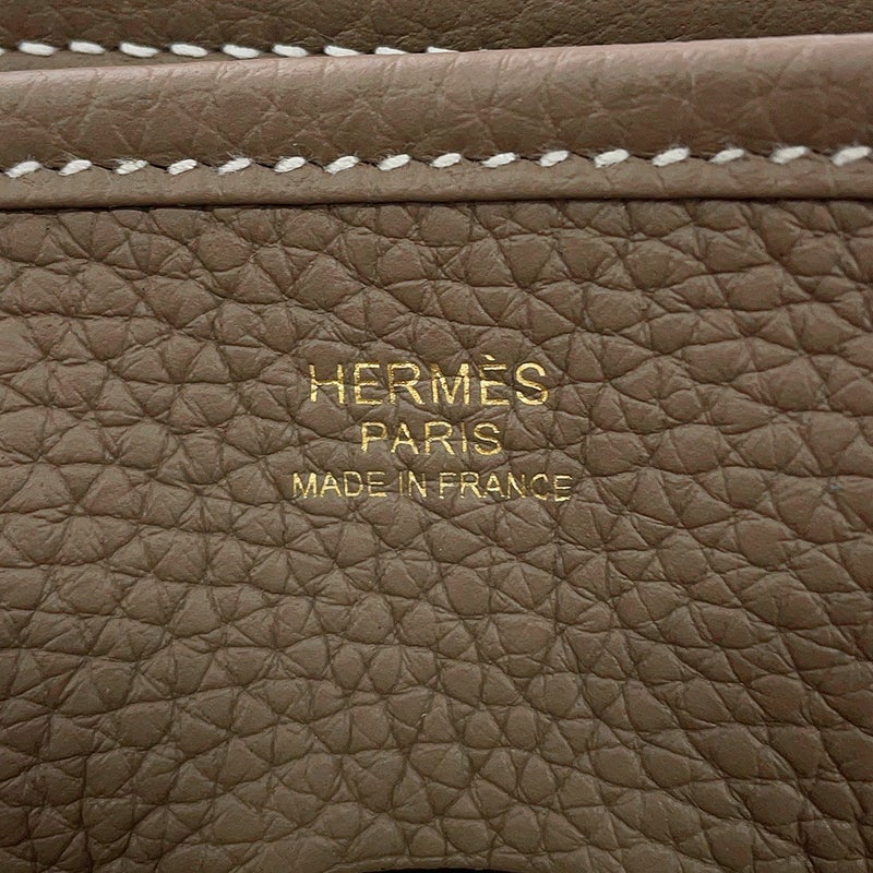 エルメス ショルダーバッグ エブリン3 PM エトゥープ/ゴールド金具 トリヨンクレマンス G刻印 HERMES Evelyne