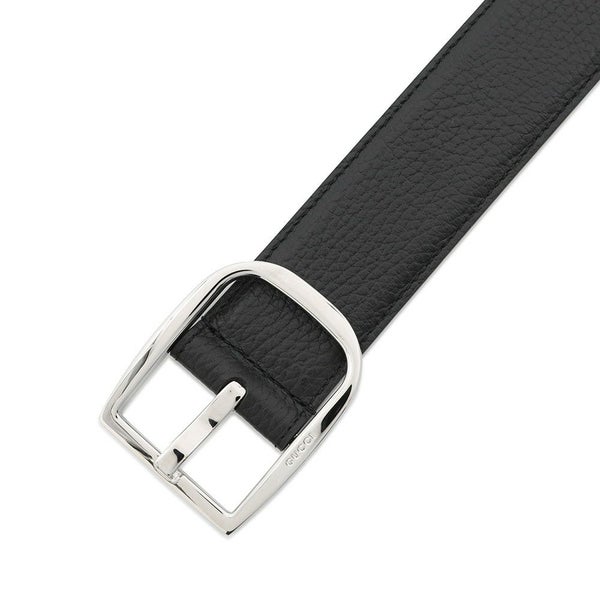 グッチ べルト レザー サイズ85 449716 GUCCI メンズ 黒 アウトレット品