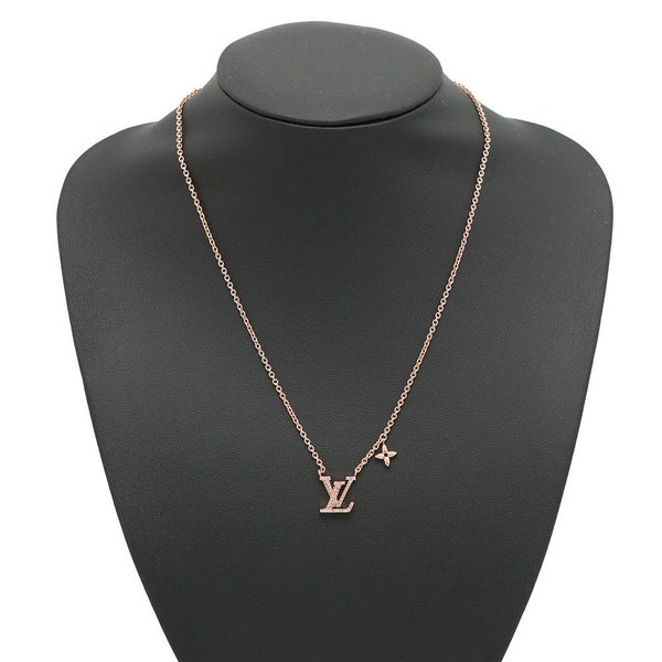 ルイヴィトン ネックレス LV アイコニック ラインストーン ピンクゴールド M00985 LOUIS VUITTON アクセサリー