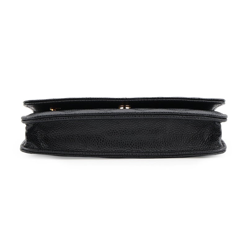シャネル チェーンウォレット クラシック マトラッセ ココマーク キャビアスキン AP0250 CHANEL 財布 黒