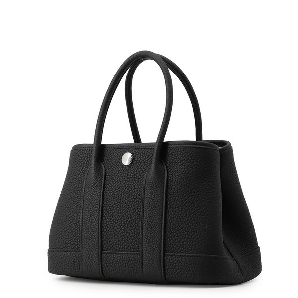 エルメス トートバッグ ネオ・ガーデン 23 ガーデンパーティ ブラック/シルバー金具 ネゴンダ G刻印 黒
