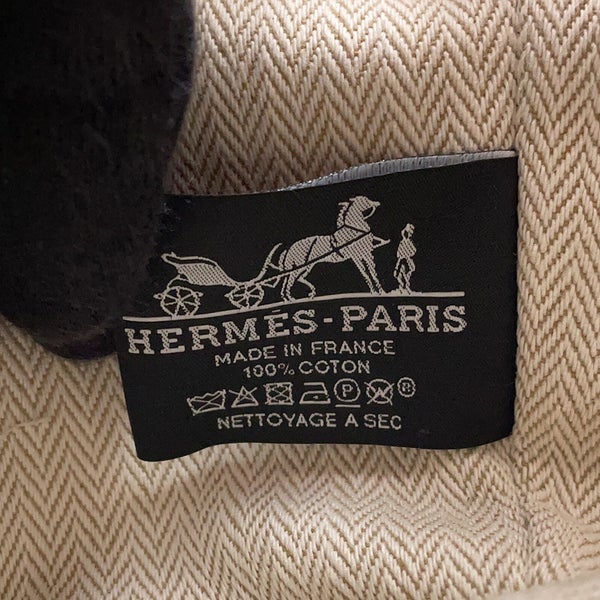 エルメス ポーチ ブリッド・ア・ブラックPM オランジュ・フー/シルバー金具 キャンバス HERMES バッグ 小物入れ