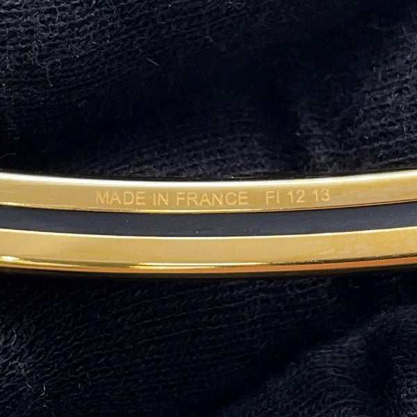 エルメス バングル エナメルブレスレット ユニ オレンジ/ゴールド金具 HERMES アクセサリー