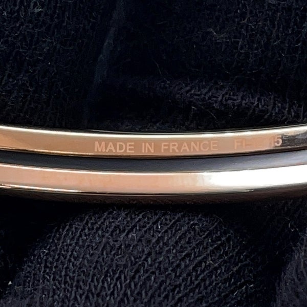 エルメス バングル エナメルブレスレット ユニ エトゥープ/ピンクゴールド金具 HERMES アクセサリー