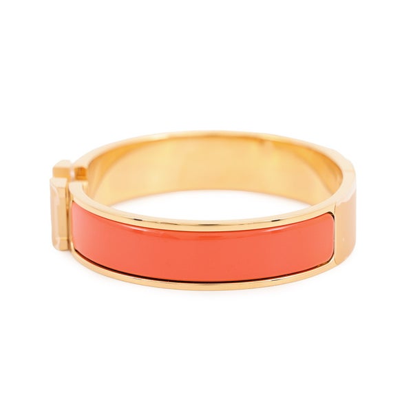 エルメス ブレスレット クリックH クリッククラックPM オレンジ/ゴールド金具 HERMES アクセサリー