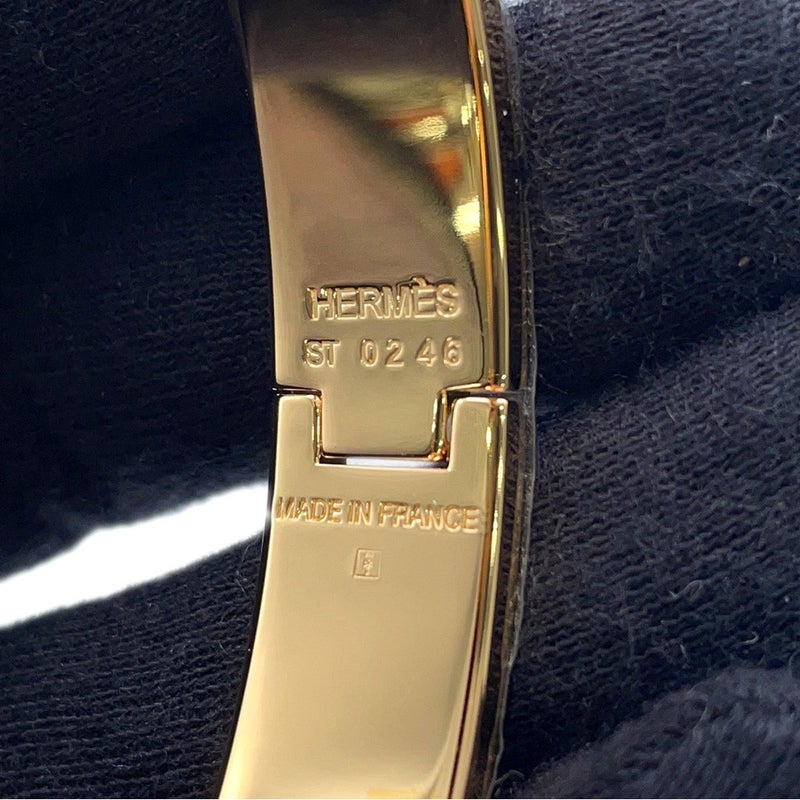 エルメス ブレスレット クリックH クリッククラックPM オレンジ/ゴールド金具 HERMES アクセサリー