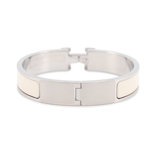 エルメス ブレスレット クリックH クリッククラックPM クレーム/シルバー金具 HERMES アクセサリー