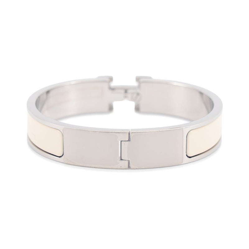 エルメス ブレスレット クリックH クリッククラックPM クレーム/シルバー金具 HERMES アクセサリー