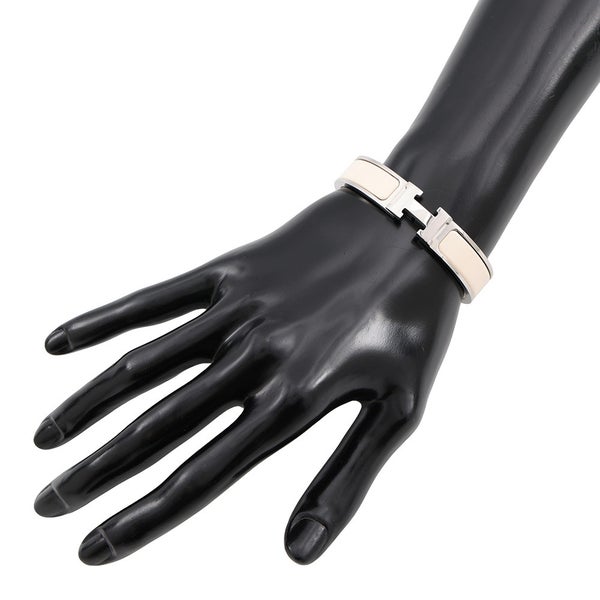 エルメス ブレスレット クリックH クリッククラックPM クレーム/シルバー金具 HERMES アクセサリー