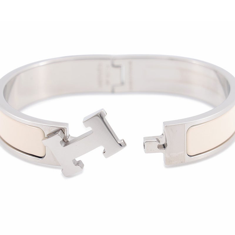 エルメス ブレスレット クリックH クリッククラックPM クレーム/シルバー金具 HERMES アクセサリー